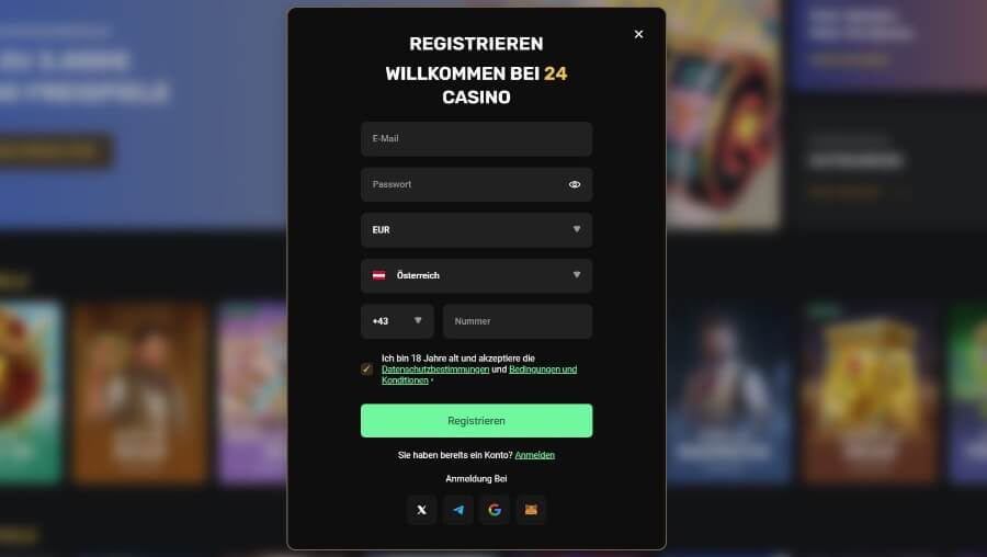 Das 24Casino hält sich an die Gesetze der Europäischen Union und muss daher bei Ein- oder Auszahlungen von 2.000 € oder mehr Ihre Identität sowie die Herkunft Ihrer Geldmittel überprüfen. Es ist ratsam, Ihr Konto direkt nach der ersten Einzahlung zu verifizieren, um mögliche Verzögerungen bei Auszahlungen zu vermeiden. Für die Verifizierung benötigen Sie folgende