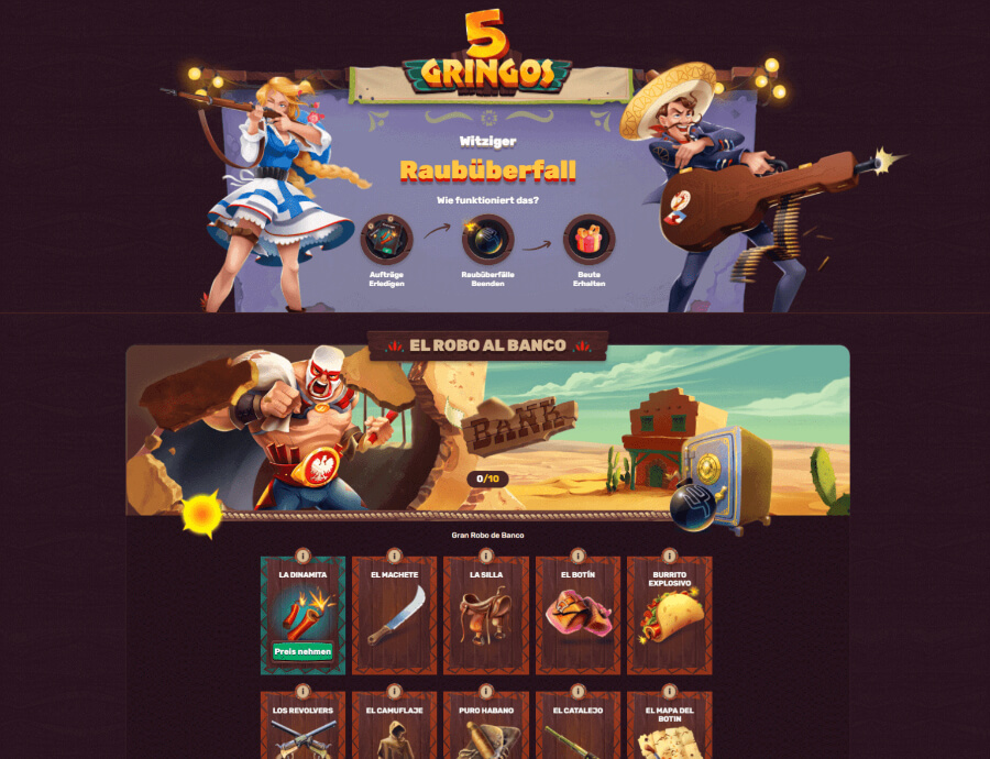 So teste ich das 5Gringos-Casino: