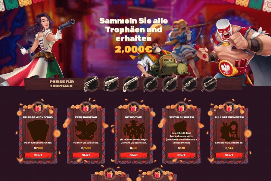 Wählen Sie Ihren Charakter im 5Gringos Casino!