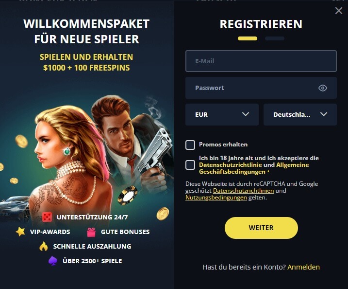 Benötigte Dokumente und Informationen für Golden Star