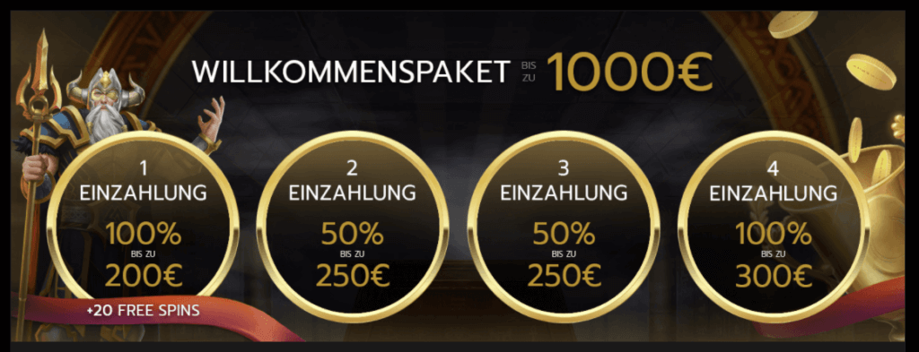 Betrophy Casino Willkommensbonus
