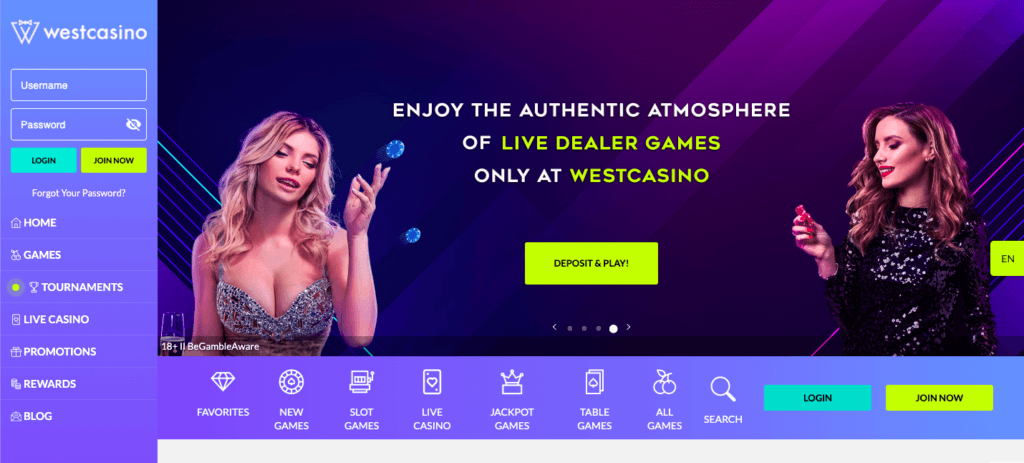 Live-Casino im WestCasino