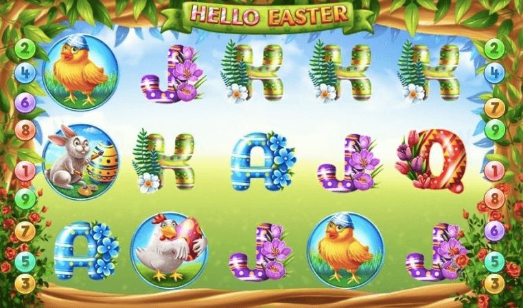 Symbole von Hallo Ostern