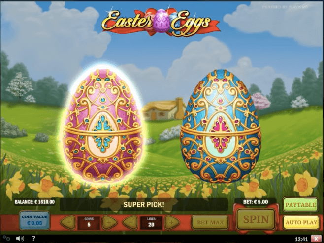 Der Easter Eggs Spielautomaten bietet insgesamt 20 Gewinnlinien, wobei die Anzahl der aktiven Linien individuell eingestellt werden kann. Hierfür stehen unter den Walzen Tasten mit \
