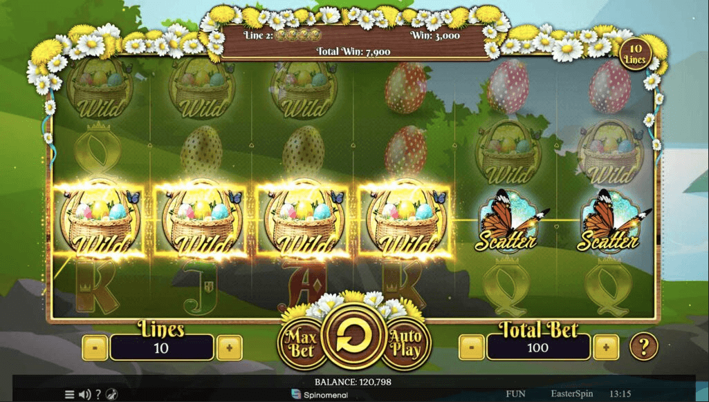 So profitieren Sie mit den Scatter- und Wild-Symbolen im Easter Spin.