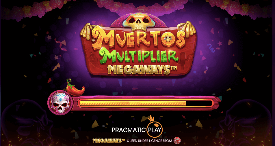 Das Startbildschirm von Muertos Multiplier Megaways.