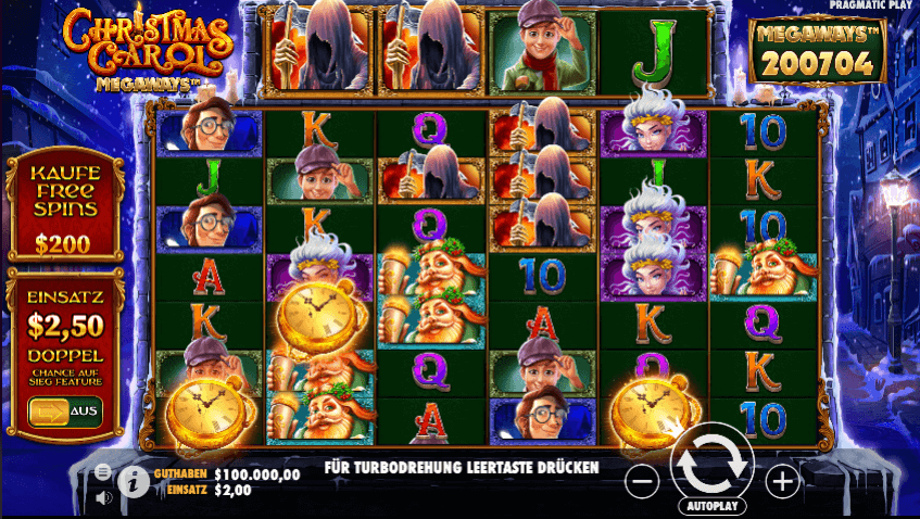 Besonderheiten und Funktionen von Christmas Carol Megaways
