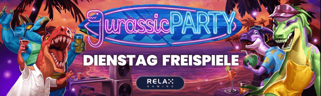 Hätten Sie Interesse an Freispielen für Jurassic Party?