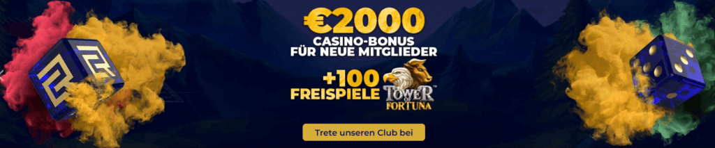 Werden Sie Teil des Clubs und sichern Sie sich den tollen Willkommensbonus!