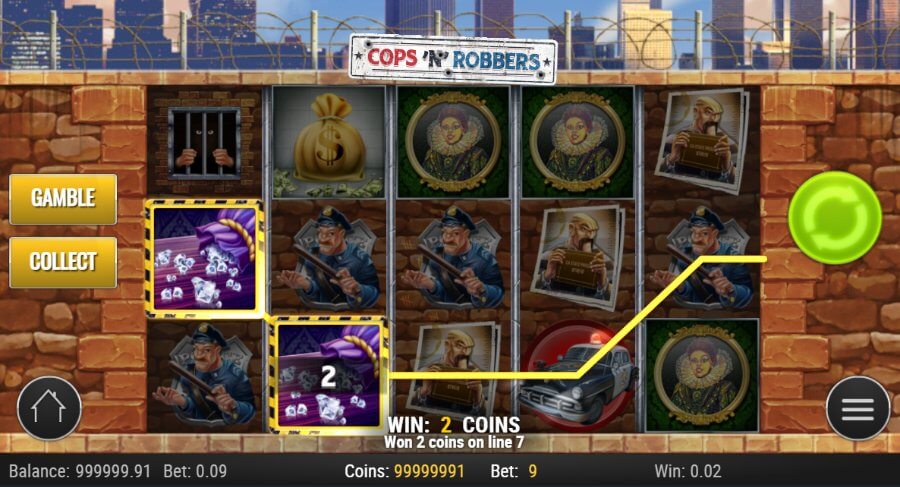 Cops and Robbers Gamble Feature