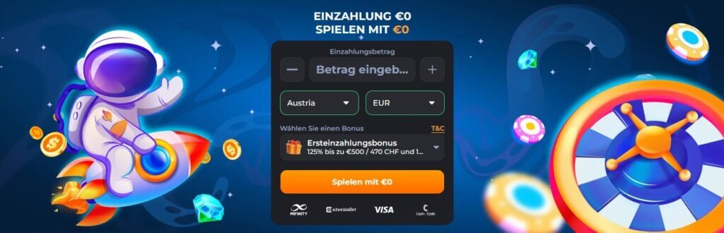 Cosmic Casino Willkommensbonus