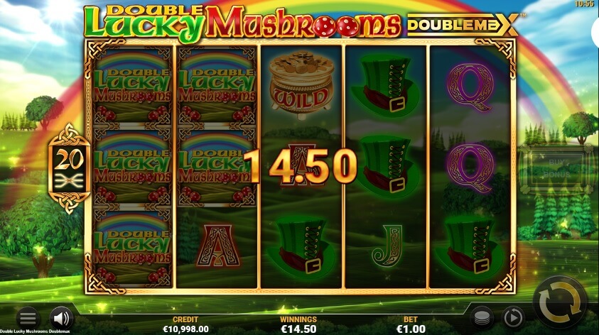 Die 20 Gewinnlinien von Double Lucky Mushrooms DoubleMax eröffnen die Möglichkeit, großzügige Gewinne zu erzielen.