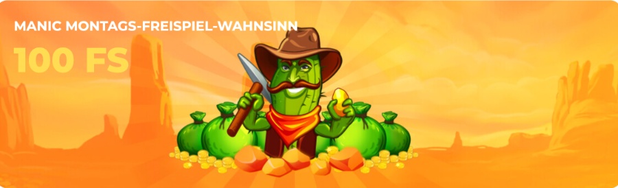 Montags gibt es einen Freispielbonus bei LuckyStart