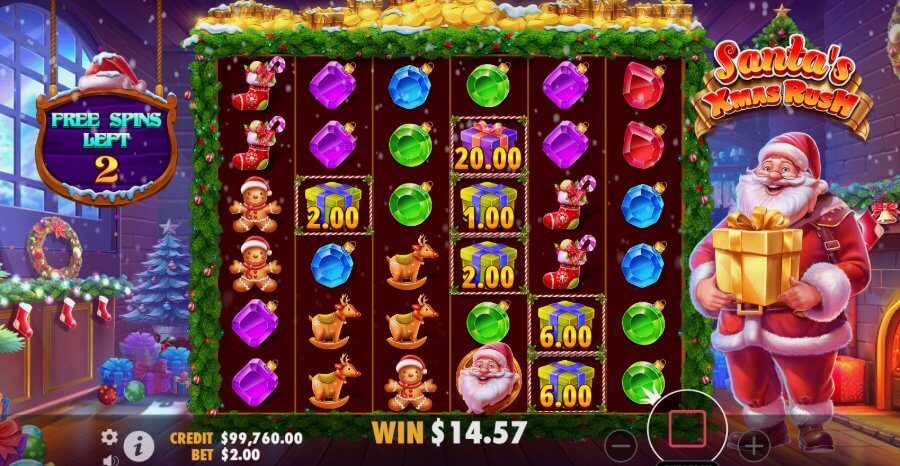Santas xmas rush Gewinn Geschenke Der festliche Slot lässt keine Gamer-Wünsche offen.