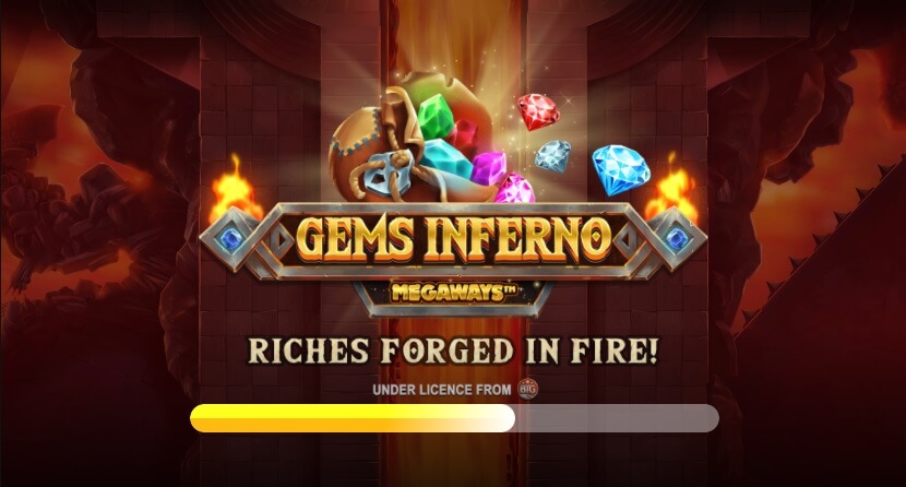 Gems Inferno Megaways von Red Tiger ist voll von feurigen Schätzen.