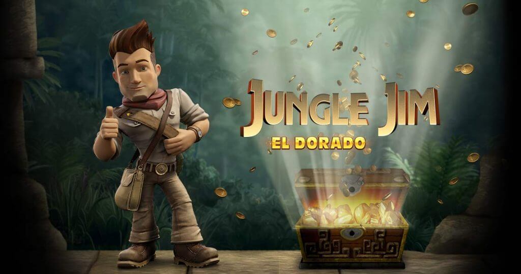 Logo der Jungle Jim El Dorado Slot Bewertung.