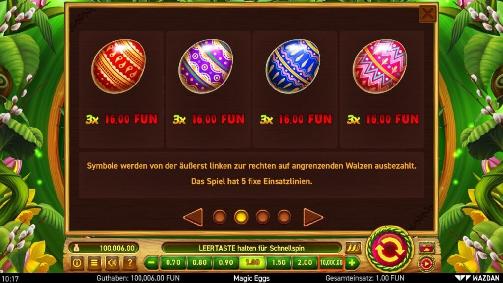 Symbole bei Magic Eggs