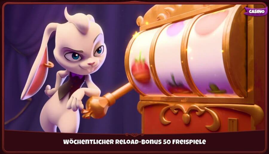 <strong>Magius Casino: 50 Freispiele im Rahmen des wöchentlichen Reload-Bonus</strong>