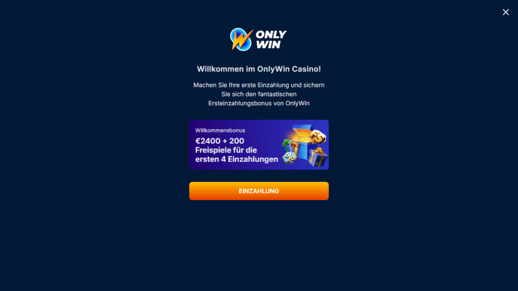 OnlyWin Anmeldung 5