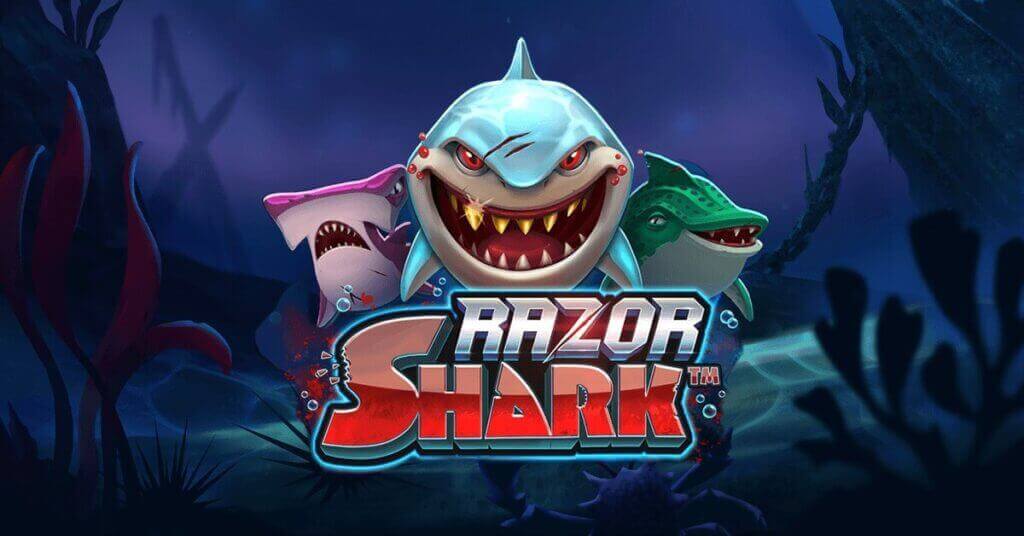 Das Logo des Slots Razor Shark von Push Gaming.