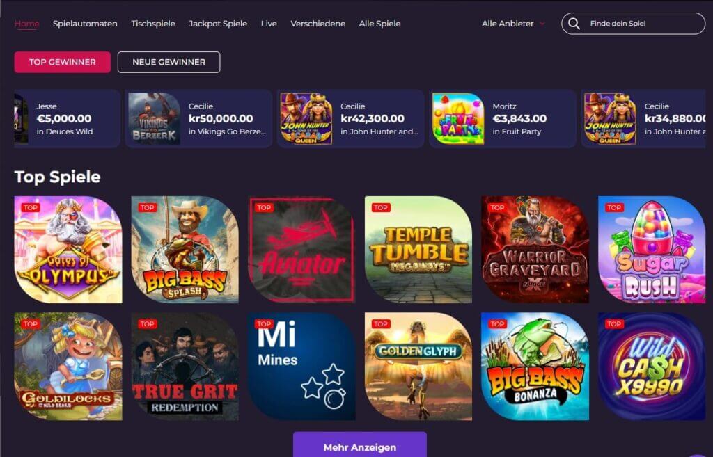 Im Shadowbit Casino haben Sie Zugriff auf über 2500 verschiedene Spiele.