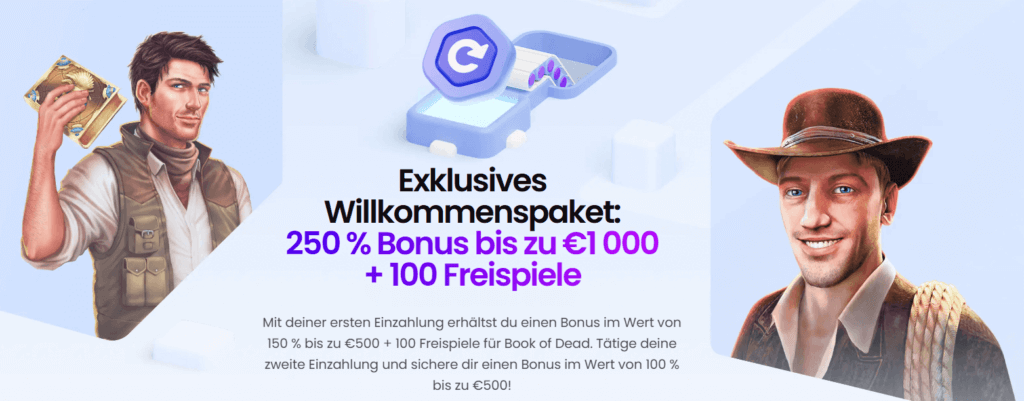 Willkommenspaket im Telegram Casino Trickz