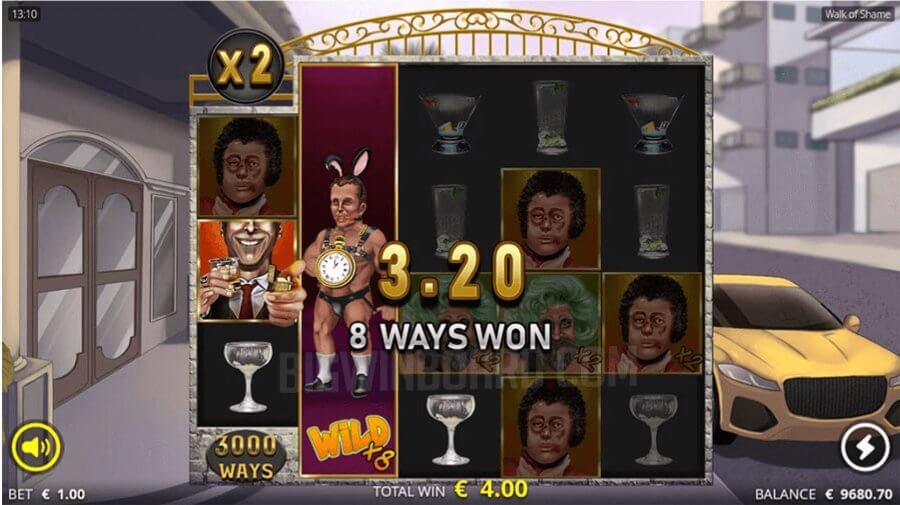 Super Freispiele mit Walking Stacked Multiplier Wild bei Schandstraße