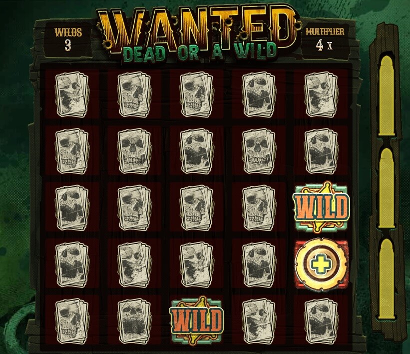 In der Dead Man’s Hand-Funktion sammeln Sie zunächst Wilds und Multiplikatoren.