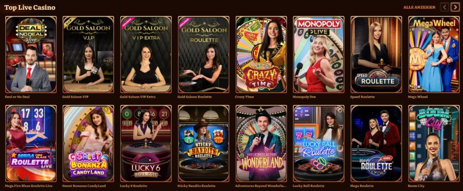 Wild Robin Live Casino Spiele