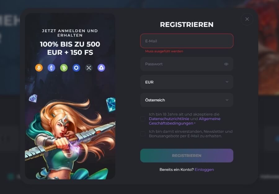 Dokumente, die CasinoBello von Ihnen anfordern kann.