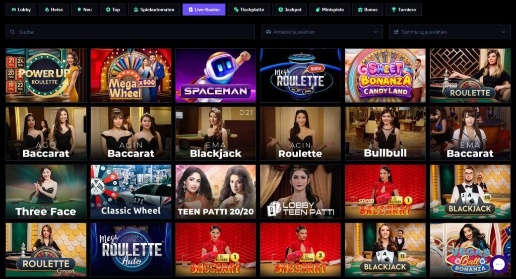 BeOnBet Live Casino