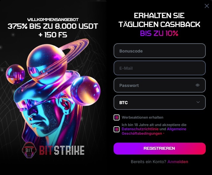Dokumente, die Bitstrike von Ihnen anfordern könnte