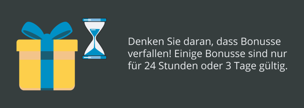 Bonus Gültigkeit