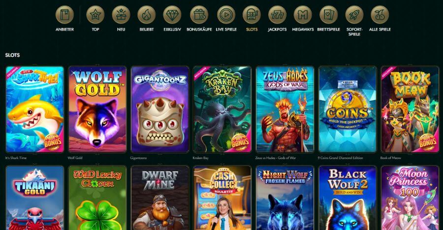 Das Bonusangebot des Cashed Casinos ist definitiv konkurrenzfähig. Hier erwartet Sie ein starker Willkommensbonus von bis zu 500 € oder ein Cashback von 10 % bis zu 200 €. Dazu gibt es wöchentliche Live-Cashback-Aktionen und spannende Turniere sowie viele weitere Angebote. Auch das Treue-VIP-Programm bietet eine große Vielfalt und bereichert die Spielerfahrung.