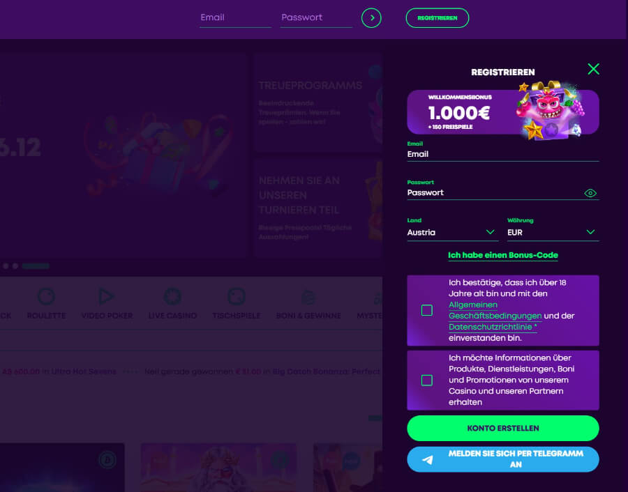 Jetzt haben wir CasinoRocket unter die Lupe genommen! Nutzen Sie den Kryptonit-Raketen-Bonus, entdecken Sie eine riesige Auswahl an Spielen und vieles mehr! Lesen Sie unseren ausführlichen Testbericht!