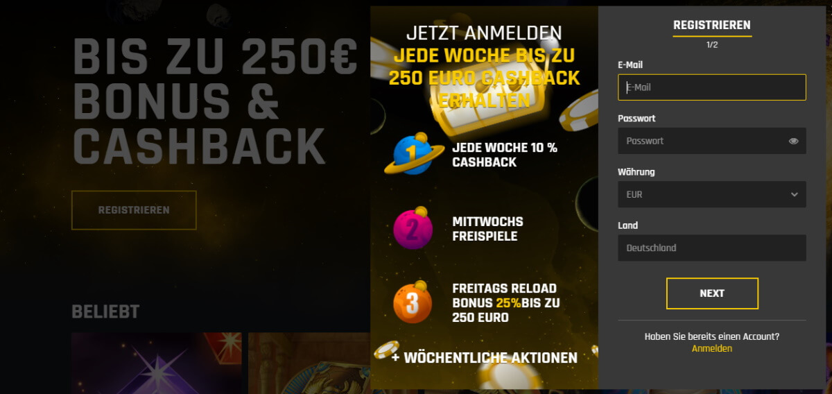 Casino Universe Anmeldung Casino Universe Anmeldung