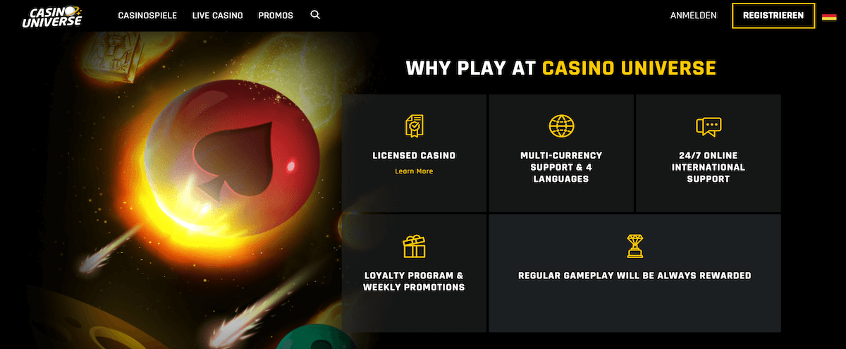 Warum bei Casino Universe spielen? Warum bei Casino Universe spielen?