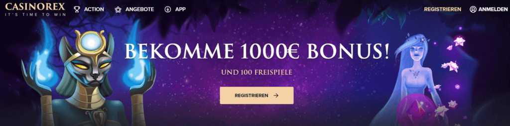 Willkommensbonus bei Casino Rex