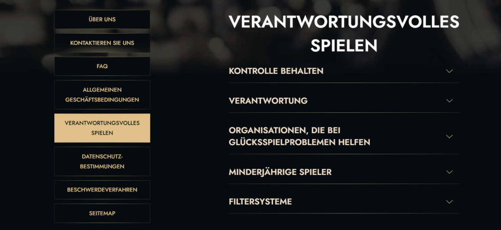 Es gibt einen ansprechend gestalteten Bereich zum Spielerschutz.