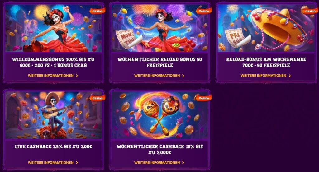 Das Bonusangebot des Duospin Casinos.