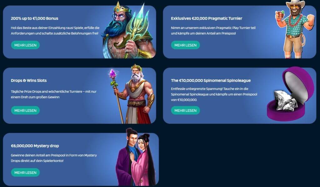 Im Dynabet Casino sind vor allem die Turniere hervorzuheben.