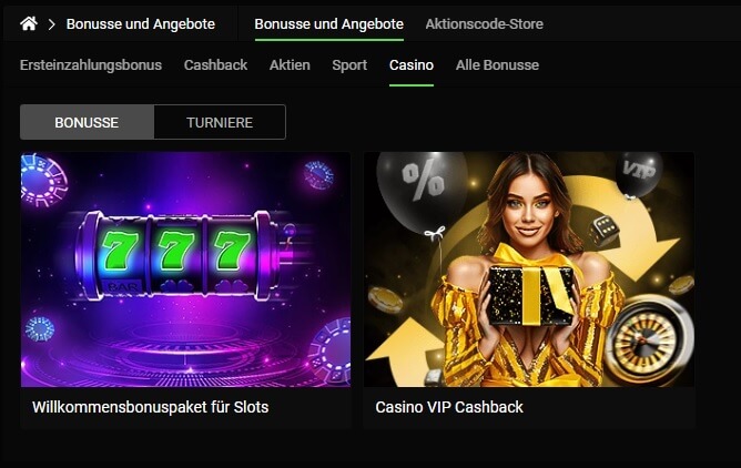 Das Bonusangebot im Casino-Bereich könnte bei FanSport umfangreicher sein.