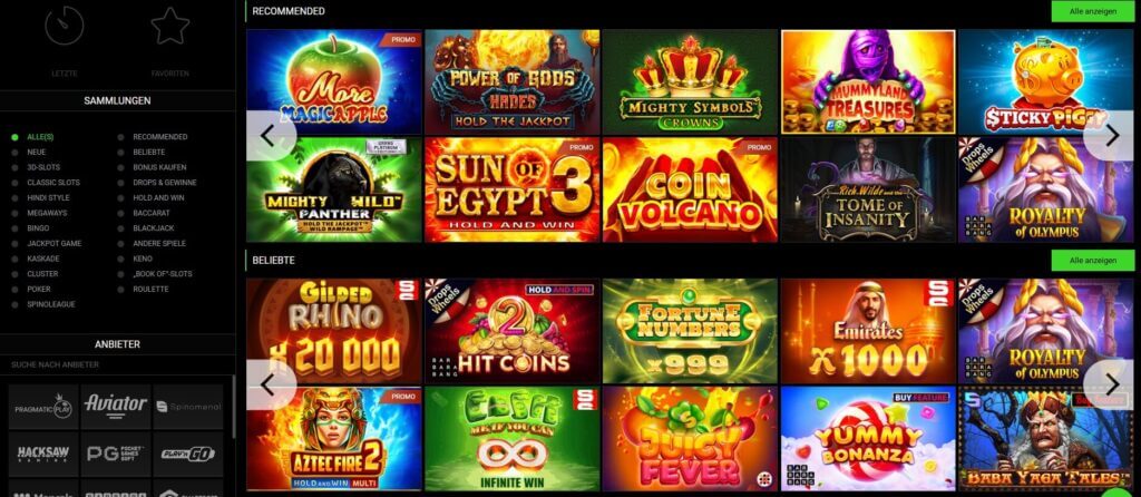 Slots im FanSport Casino