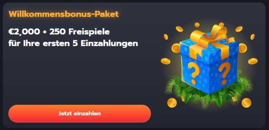 Flappy Casino Willkommensbonus von bis zu 2.000 € plus 250 Freispiele