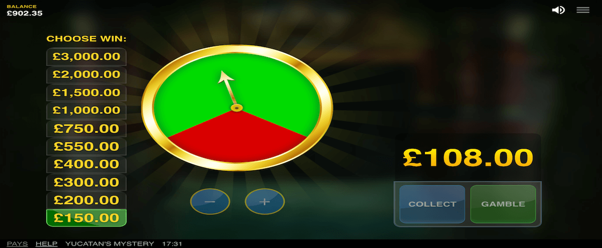 Yucatans Mystery Gamble Wheel Yucatans Mystery Gamble Wheel