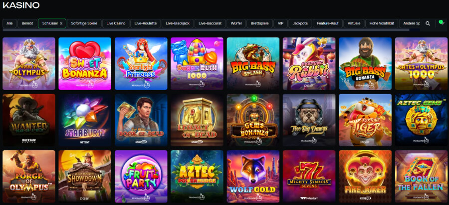 Die Gamix Casino Slots im Überblick.