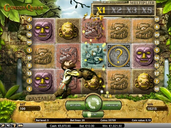 Gonzos Quest Slot NetEnt Bild Gonzos Quest Slot