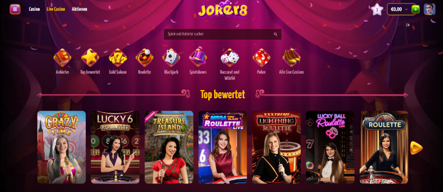 Joker8 Willkommensbonus 3: Bis zu 1.000 € über drei Boni.