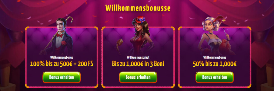 kann selbst den skeptischsten Kabarett- und Casino-Kritiker aus seiner Deckung locken. Im weiteren Verlauf erkläre ich Ihnen die drei verschiedenen Angebote, aus denen Sie wählen können, um das passende für sich zu finden.