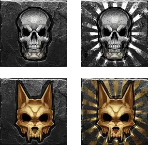 Schädel-Symbole Hand of Anubis